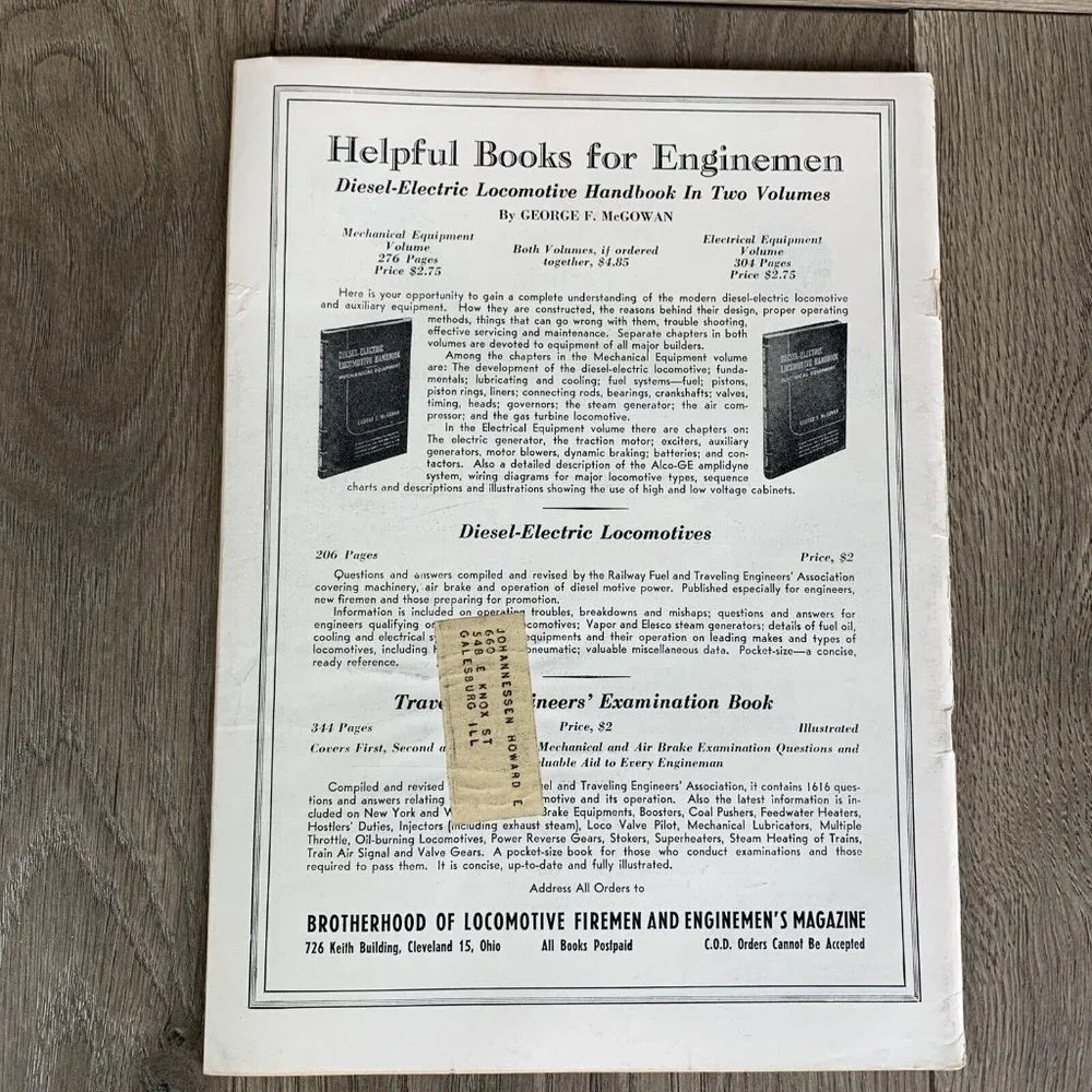 Brotherhood of Locomotive Firemen and Enginemen's Magazine 1955 Lot Of 3 Jan-Mar - Picture 5 of 7